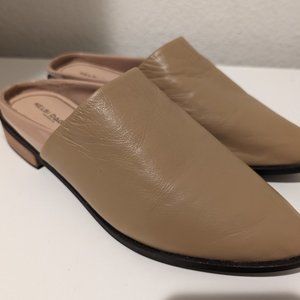 Kelsi Dagger brooklyn leather women mules, size 9, tan cream